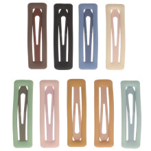 9-teiliges Set aus Metall-Haarspangen mit Schnappverschluss für Damen und Mädchen, schlichtes Haaraccessoire, mehrfarbig, 7 x 2 x 5 mm