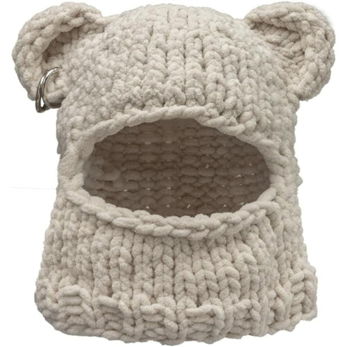 Μάσκα προσώπου Balaclava Unisex πλεκτή χειμωνιάτικη ζεστή κουκούλα με κουκούλα