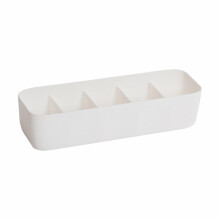 5-Compartment Sock Storage Box PP White/Gray/Blue/Pink