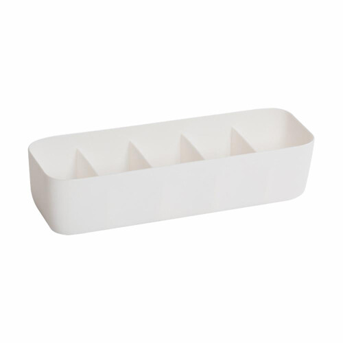 5-Compartment Sock Storage Box PP White/Gray/Blue/Pink