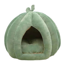 Pumpa-djurbädd för katter och små hundar, tvättbar kudde