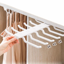 Underwear Hanger Organizer ABS White Rack 15in