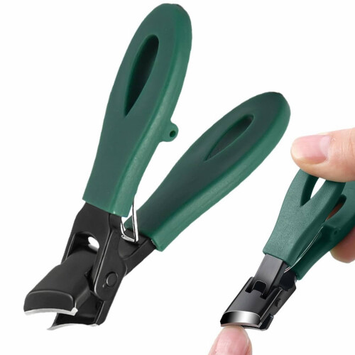 Cortador de unhas inclinado com mandíbula larga para unhas das mãos e dos pés.