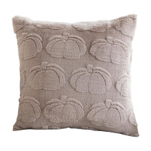 1 housse de coussin automnale citrouille caramel, douce et moelleuse, idéale pour canapé, fauteuil ou sofa (50 x 50 cm).