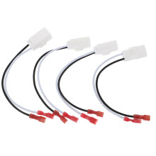 Adaptador de fio para alto-falante de porta de carro, 4 peças, sem marca, com material de cobre.