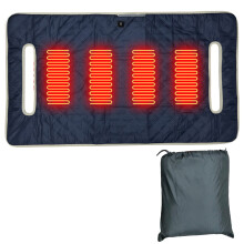 Cojín calefactable para asiento de carrito de golf - Asiento calefactable inteligente de 4 zonas para carrito de golf - Manta de toalla azul oscuro