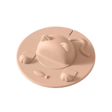 Couvercle porte-sachet de thé en silicone (1 pièce) - Modèle à 3 pieds avec fente pour ranger la ficelle du sachet. Sert également de support