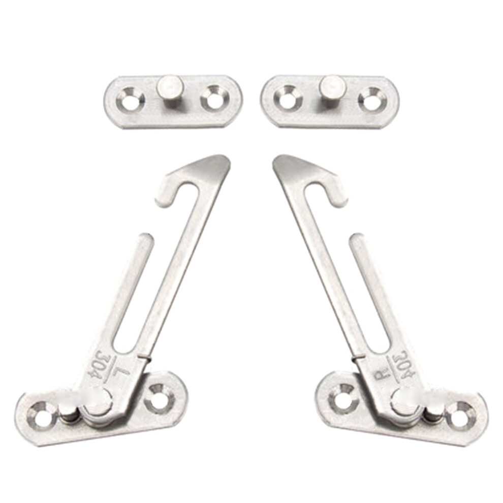 2pcs Stainless Steel Window Restrictor Locks Adjustable Window Limiters Window Safety Locks Child Safety Easy Install