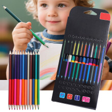 Double-Ended Colored Pencils Set of 12 with 24 Colors Drawing & Coloring Pencils for Kids and Adults Colorful School Supplies for Arts Crafts