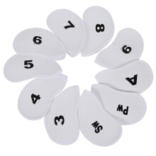 10 fundas protectoras para hierros y wedges de golf. Fundas suaves para proteger tus palos de golf.