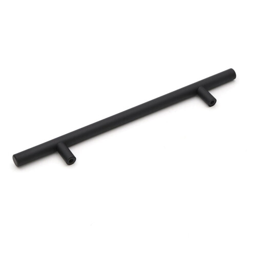 Black Cabinet Drawer Pulls and Wardrobe Handles Set of 5