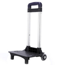 Aluminium Alloy Backpack Trolley with 2 Wheels Foldable Trolley Cart Wheeled Hand Truck for School Bags Luggage Backpack