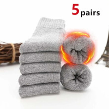 Women's Cotton Mid-Crew Socks (5 Pairs), Neutral Ankle Socks for Women & Girls, Breathable Everyday Wear – Gray, Compatible with All Seasons