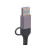 Suporte de mesa USB com encaixe para organização de cabos 4