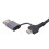 Suporte de mesa USB com encaixe para organização de cabos 5