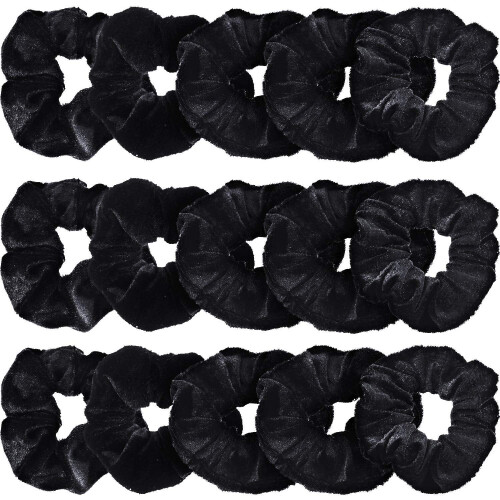 QIANJI28Velvet Scrunchies Μαλλιών - Μαλακές λαβές αλογοουράς σε χαριτωμένα χρώματα, αξεσουάρ