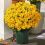Künstliche Chrysanthemen, Herbstblumen, Gelb, 5 Bündel 1