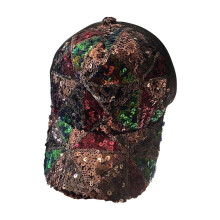 Gorra de béisbol con lentejuelas brillantes, gorra de malla ajustable, gorra de sol transpirable, gorra con visera a la moda para viajes, trabajo y