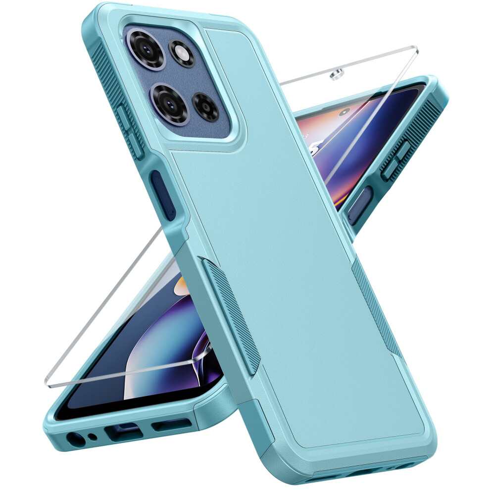 Motorola Moto G 5G 2025 Case Â Dual-Layer Shockproof, Military-Grade Drop Proof, Matte Rugged Cover For 6.7" Moto G 2025 (Mint ) Green 9071309817386