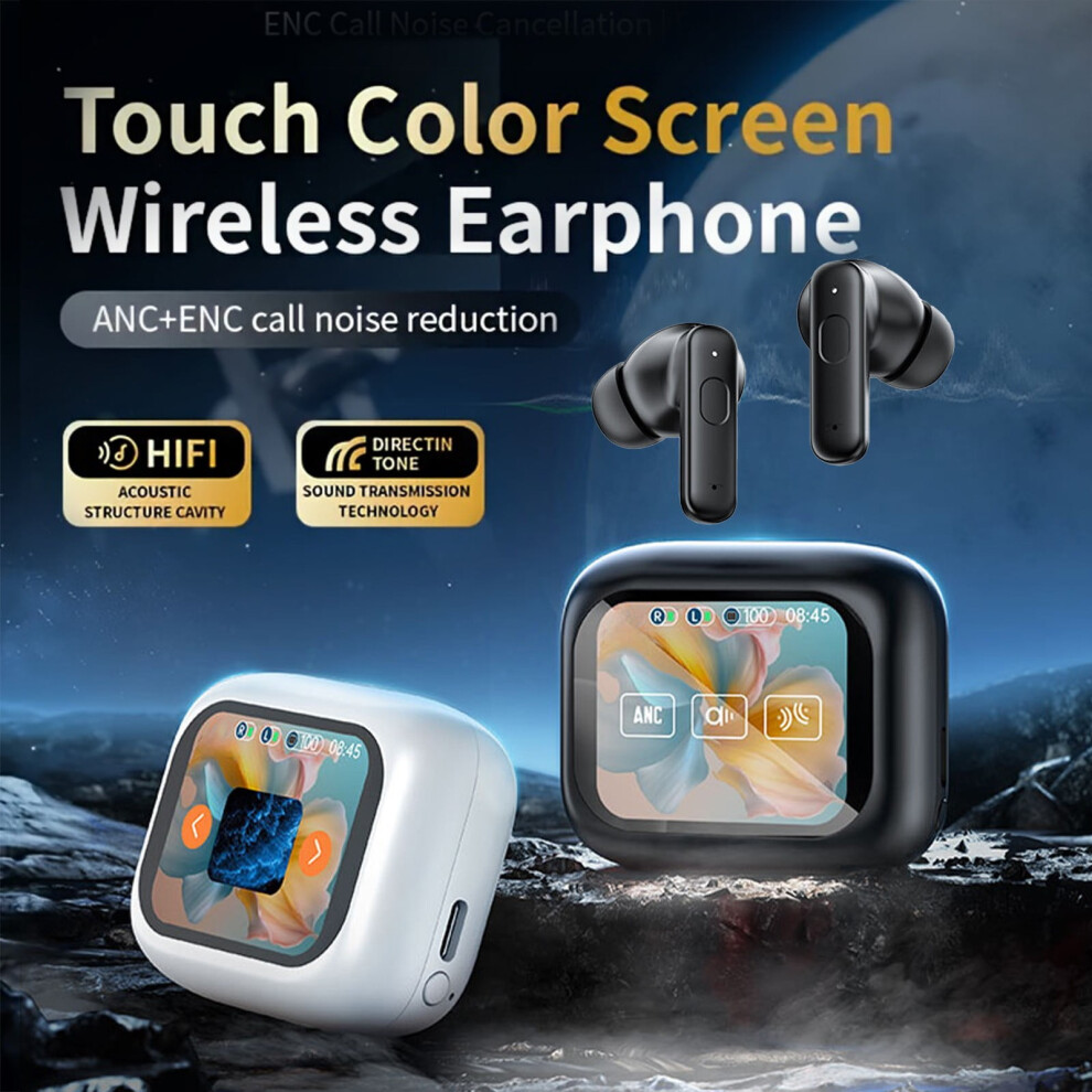 Wireless Earbuds Under $5 W/ Smart Touch, Anc, Bluetooth 5.4, Mic & Stereo Sound Â Long Battery Life 9071309817140