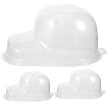3pcs Hat Display Case Baseball Cap Stand Plastic Support Transparent Lightweight for Family