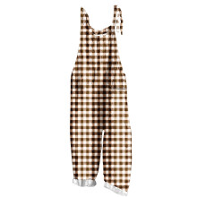 Randig ärmlös jumpsuit för kvinnor – Lätt, lös passform, sommardagkläder, kompatibel med Coffee8# 3XL