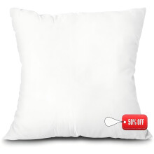 Garnitures de coussins décoratifs Qocolhg, garnissage 100 % fibres vierges, coussin léger en polyester imitation duvet, coussins pour lit et