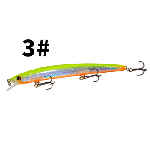 2 Stück robuste Minnow-Köder, 15,4 g/13,5 cm, harte, bionische Bleistiftköder aus Kunststoff