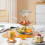 Elegant serveringsfad i flere lag til snacks og frugt 4