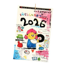 2026 Unique Doodles Art Wall Calendar Monthly Hand Drawn12-Month