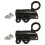 2Pcs Window Gate Security Pull Rings Spring Bounce Door Bolt Automatic Latches Lock Door Hardware Easy to Install 1