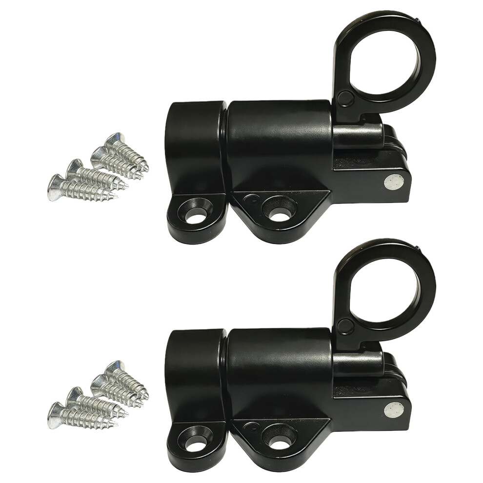 2Pcs Window Gate Security Pull Rings Spring Bounce Door Bolt Automatic Latches Lock Door Hardware Easy To Install 9558633936100