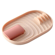 Porte-spatule pliable avec couvercle, en plastique, rose, pour ustensiles de cuisine, cuillères et couvercles de casseroles, par FAJHHA