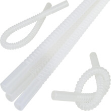 Reusable Bendable Straws 11 Inch 5 Pack Clear