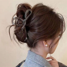 13 cm große Haarspangen mit Acryl-Schleife, Krabben-Haarspangen, glänzende Haarspangen, Haarschmuck, Haarnadeln, Hai-Pferdeschwanz für Damen,
