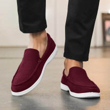 Mens Shoes,Loafers Suede Classic Flat Casual Comfortable Lightweight Men Loafers for Driving Wear,Shoes for Men,Z01 RD1,10