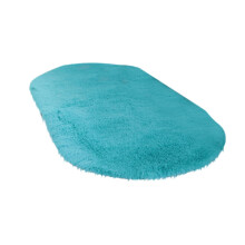 Tapis ovale moelleux pour chambre à coucher, 40 x 60 cm, antidérapant et doux au toucher, idéal pour la chambre d'enfant, le dortoir et comme