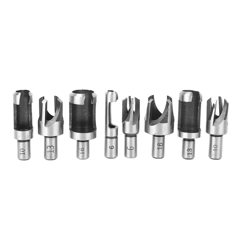 Tapered Claw Drill Bit, Wood Plug Cutter Incisive Teeth 10Mm Round Shank Wide Application For Woodworking 9485826481065