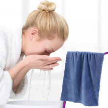 Ensemble de serviettes de bain de luxe, serviettes douces et très absorbantes, 30 x 60 cm, couleur unie, pour la salle de bain, le visage et le spa,