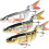 Stück 10 cm 15,5 g Wurm-Angelköder 7-Segment-Crankbait Hard Slow Lures Kunstköder 5