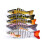 Stück 10 cm 15,5 g Wurm-Angelköder 7-Segment-Crankbait Hard Slow Lures Kunstköder 6
