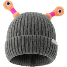 Cute Glowing Little Monster Knit Hat, 2026 New Cartoon Glowing Little Monster Knit Hat with Eyes