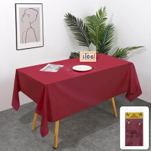 Plastic Table Cover Rectangle Waterproof Wipe Clean Durable Material Non-Slip & Easy to Clean for Parties Events and Gatherings