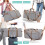 100L reiseduffelbag sammenleggbar weekendveske med sko 7