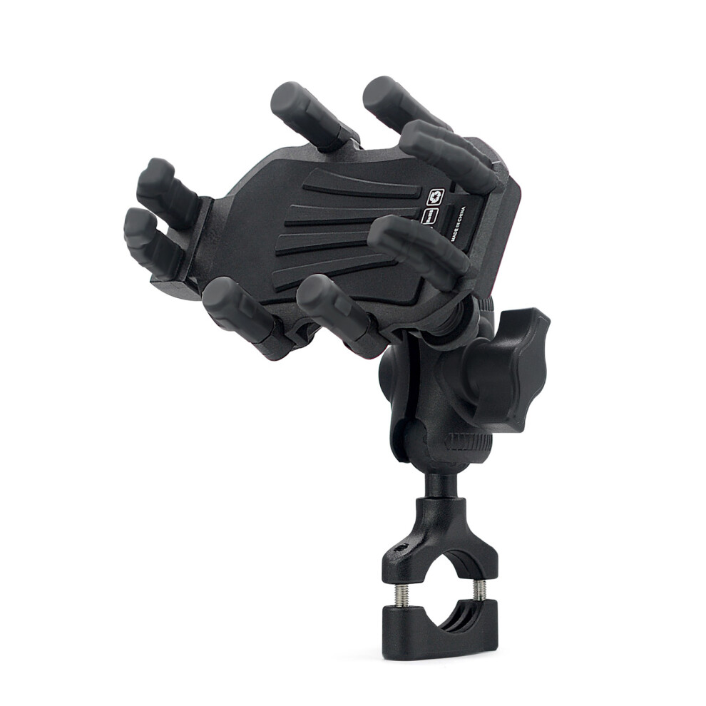 Motorcycle Phone Mount Holder 360 Adjustable With Vibration Dampener Black 7901386228190