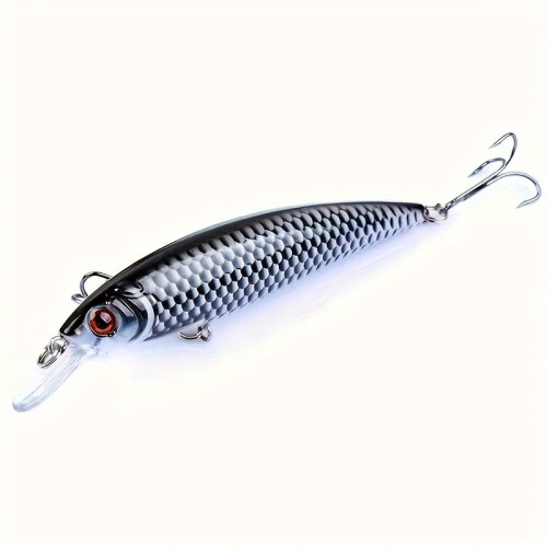 2er-Pack Premium-Sinkköder in Minnow-Form – lebensechte 3D-Augen, ideal für Barsch, Forelle und mehr – robuster ABS-Angelköder