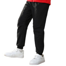 Waterproof Kids Hiking Trousers, Elastic Waist, Thickened Jogging Pants for Boys & Girls, Black, 13-14 Years