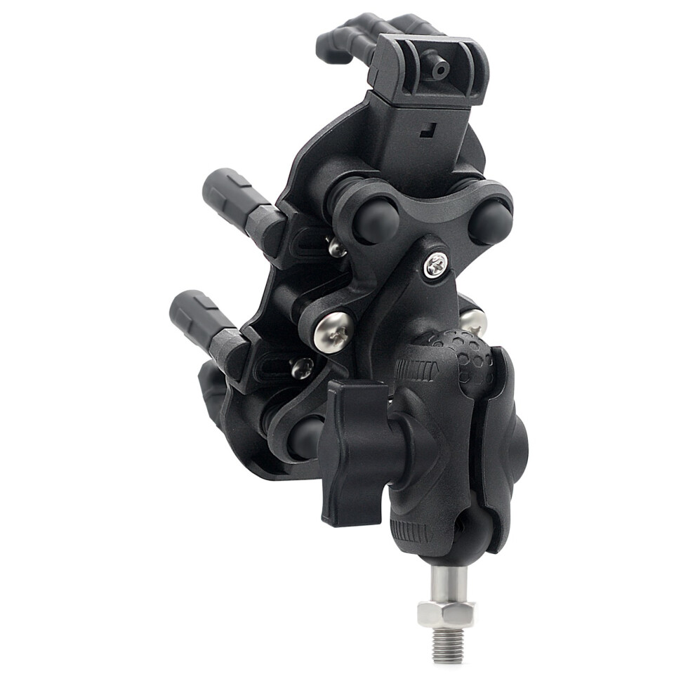 Motorcycle Phone Mount Holder 360 Rotation Vibration Dampener Black 9401387103987