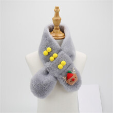 Fleece Boys Girls Scarf Winter Autumn Kids Warm Scarf Cute Thick Neck Warmer Solid Color Children Scarf 1-12Years