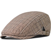 Newsboy Hats for Men Adjustable Plaid Ivy Flat Cap Gatsby Cabbie Driving Hat